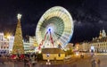 Grande roue ÃÂ  Lille ÃÂ  NoÃÂ«l Royalty Free Stock Photo